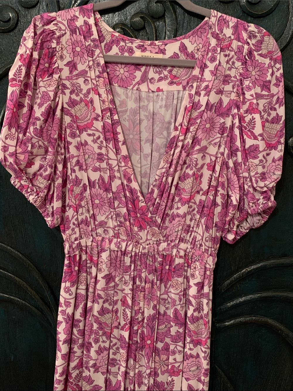 Spell Pink Floral V-Neck Jumpsuit - Picture 4 of 16